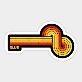 blur / sunset line Sticker